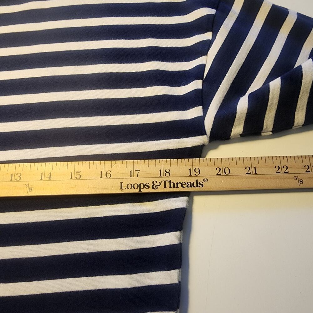 Boden Dress Womens 8R Jersey 3/4 sleeve striped nautical beachy coastal sailor - Picture 7 of 8